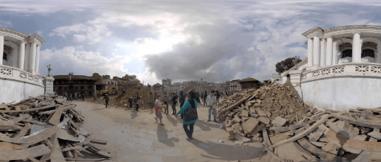 360 度尼泊爾地震後 VR 全景影片
