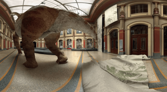 360 度長頸巨龍屬 VR 博物館全景虛擬現實影片